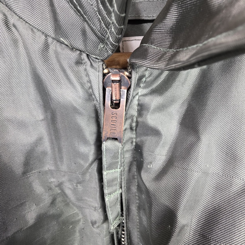 Vintage CWU-45/P Winter Weight Flight Jacket Isratex Inc Green Size Large - Picture 11 of 16